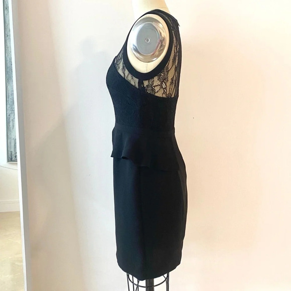 SANDRO Black Lace Bustier Mini Dress Size Small - Picture 4 of 11